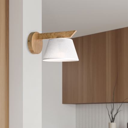 Brilagi - LED  Wandleuchte ANTHONY 1xE14/40W/230V Eiche/weiß