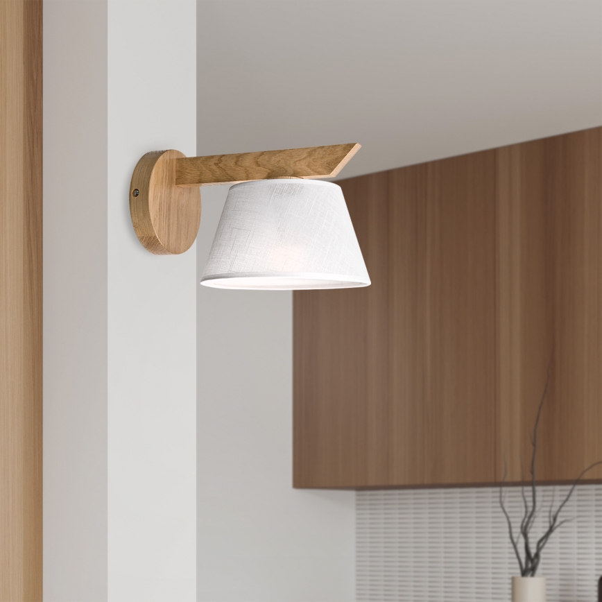 Brilagi - LED  Wandleuchte ANTHONY 1xE14/40W/230V Eiche/weiß