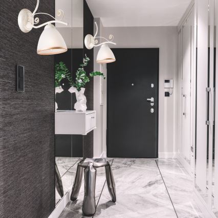 Brilagi - LED-Wandleuchte ANTICO 1xE27/60W/230V 3000K weiße Patina