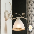 Brilagi - LED-Wandleuchte ANTICO 1xE27/60W/230V weiße Patina