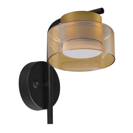Brilagi - LED Wandleuchte AURA LUX 1xGX53/30W/230V schwarz/gold
