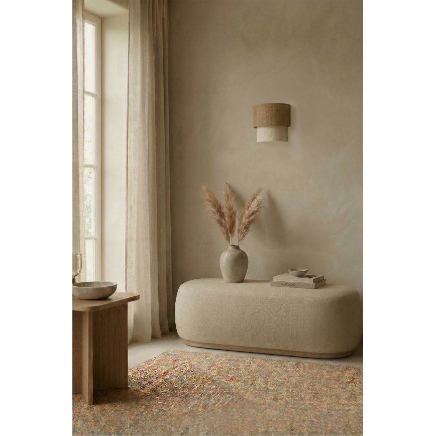 Brilagi - LED-Wandleuchte BOHO ECO 1xE27/10W/230V Beige/Creme