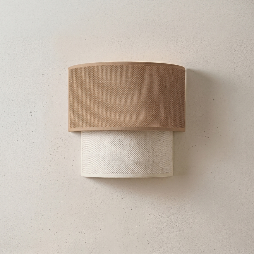 Brilagi - LED-Wandleuchte BOHO ECO 1xE27/10W/230V Beige/Creme