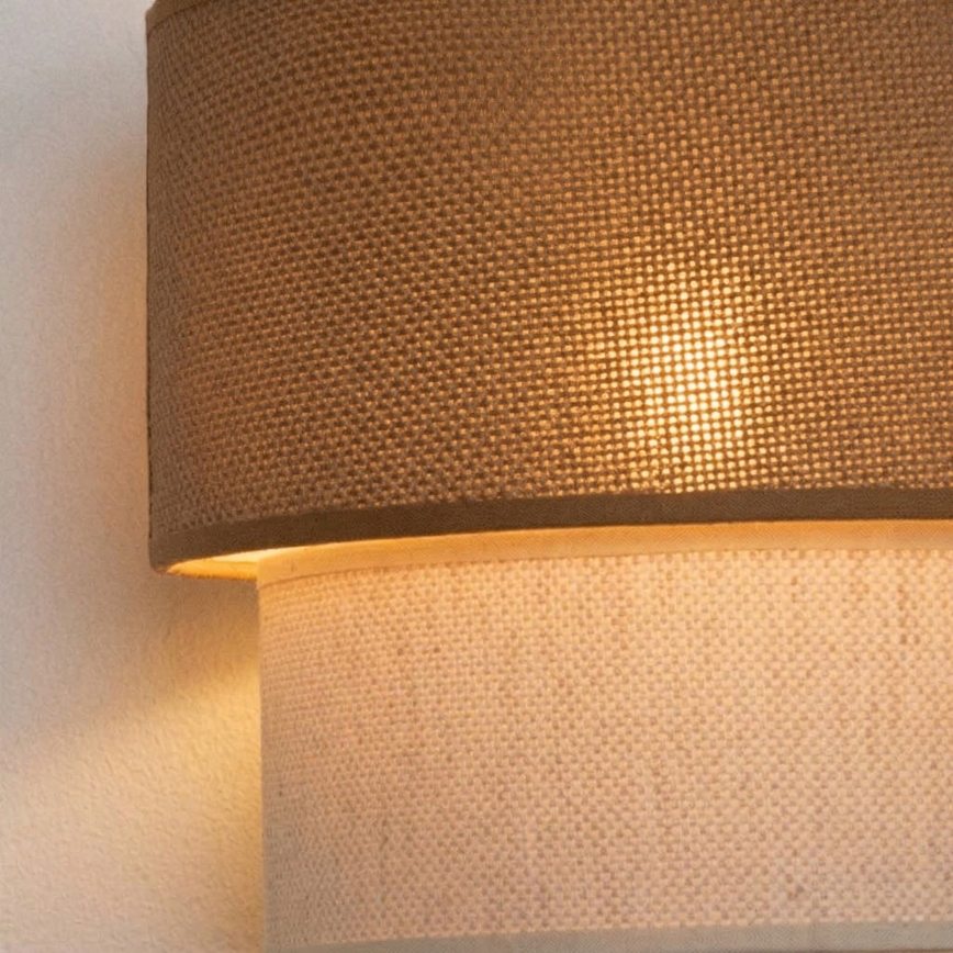 Brilagi - LED-Wandleuchte BOHO ECO 1xE27/10W/230V Beige/Creme
