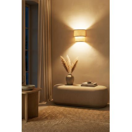Brilagi - LED-Wandleuchte BOHO ECO 1xE27/10W/230V beige
