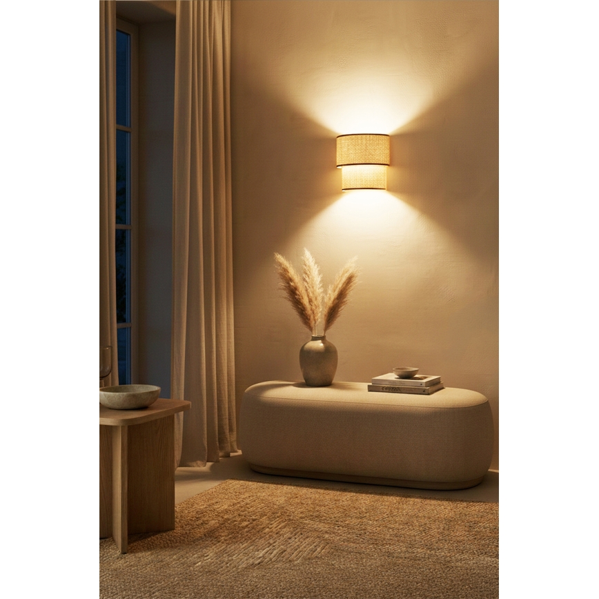 Brilagi - LED-Wandleuchte BOHO ECO 1xE27/10W/230V beige