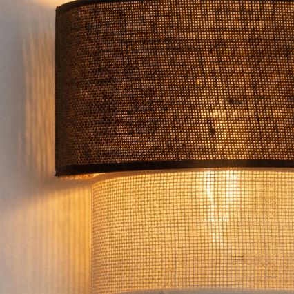 Brilagi - LED-Wandleuchte BOHO ECO 1xE27/10W/230V braun/creme