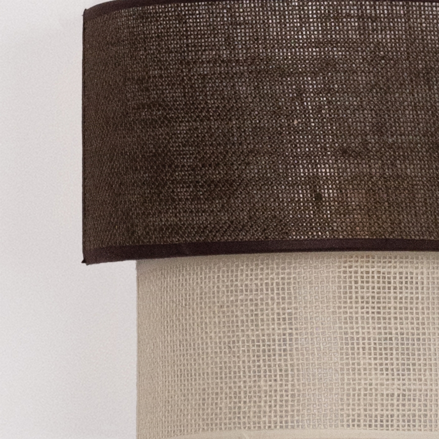 Brilagi - LED-Wandleuchte BOHO ECO 1xE27/10W/230V braun/creme