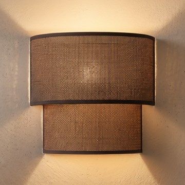 Brilagi - LED Wandleuchte BOHO ECO 1xE27/10W/230V braun