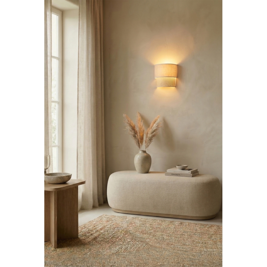 Brilagi - LED-Wandleuchte BOHO ECO 1xE27/10W/230V cremefarben