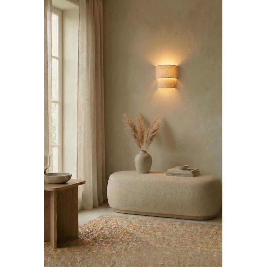 Brilagi - LED-Wandleuchte BOHO ECO 1xE27/10W/230V cremefarben