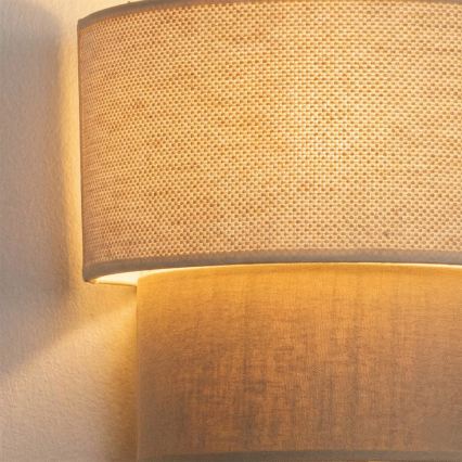 Brilagi - LED-Wandleuchte BOHO ECO 1xE27/10W/230V cremefarben