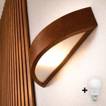 Brilagi - LED-Wandleuchte CARVALHO 1xE27/15W/230V Eiche/Kirsche
