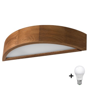 Brilagi - LED-Wandleuchte CARVALHO 1xE27/60W/230V Eiche Kirsche
