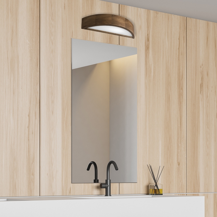 Brilagi - LED Wandleuchte CARVALHO 1xE27/60W/230V Eiche Nussbaum