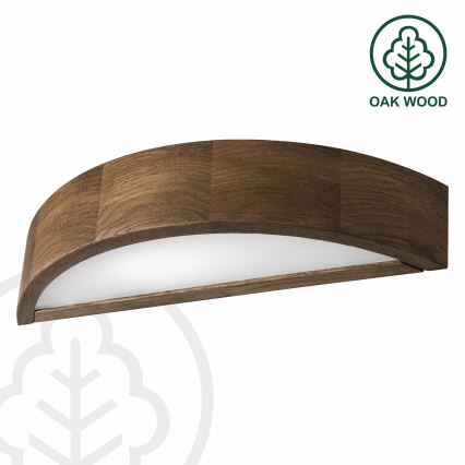 Brilagi - LED Wandleuchte CARVALHO 1xE27/60W/230V Eiche Nussbaum