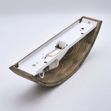 Brilagi - LED Wandleuchte CARVALHO 1xE27/60W/230V Eiche Nussbaum