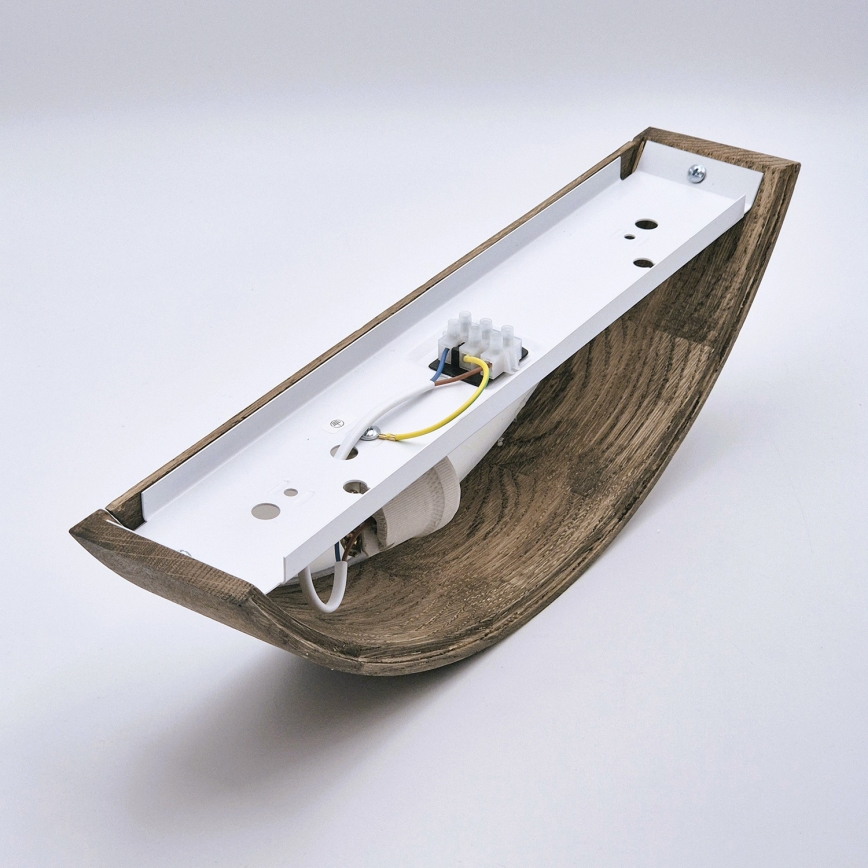 Brilagi - LED Wandleuchte CARVALHO 1xE27/60W/230V Eiche Nussbaum