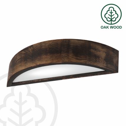 Brilagi - LED-Wandleuchte CARVALHO SMOKEY 1xE27/60W/230V Eiche