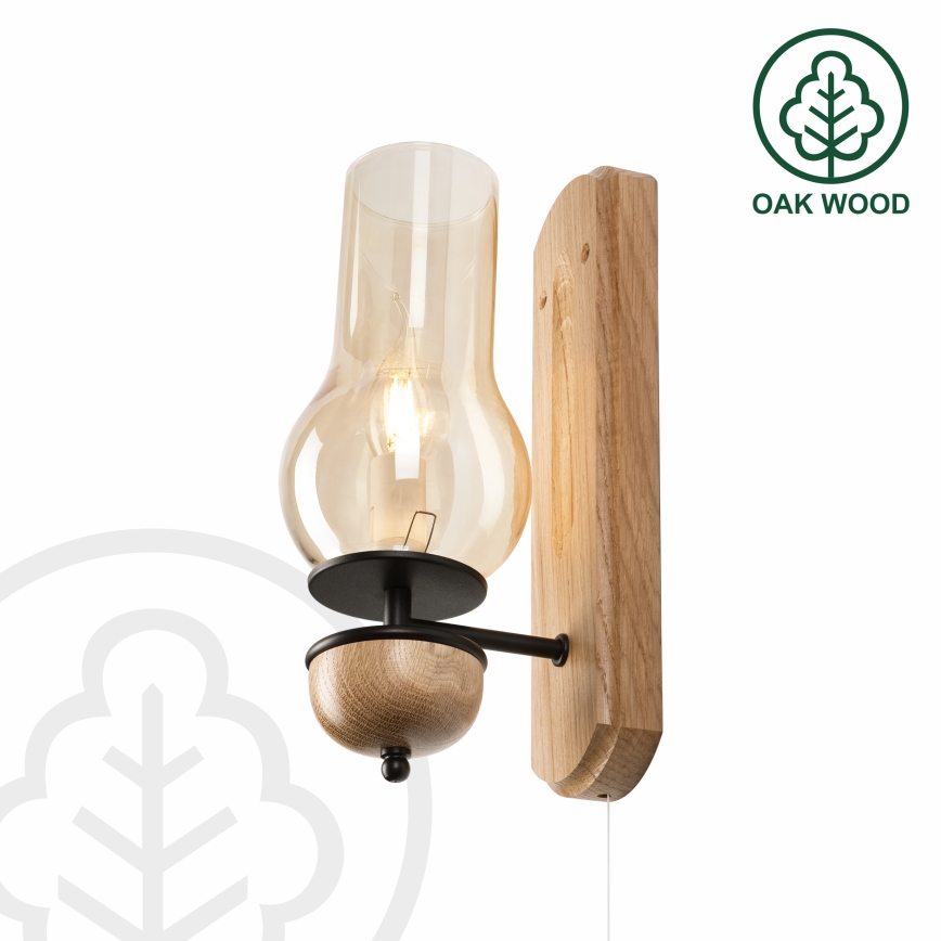 Brilagi - LED Wandleuchte COTTAGE 1xE14/40W/230V Eiche/braun