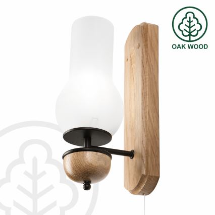 Brilagi - LED Wandleuchte COTTAGE 1xE14/40W/230V Eiche/weiß