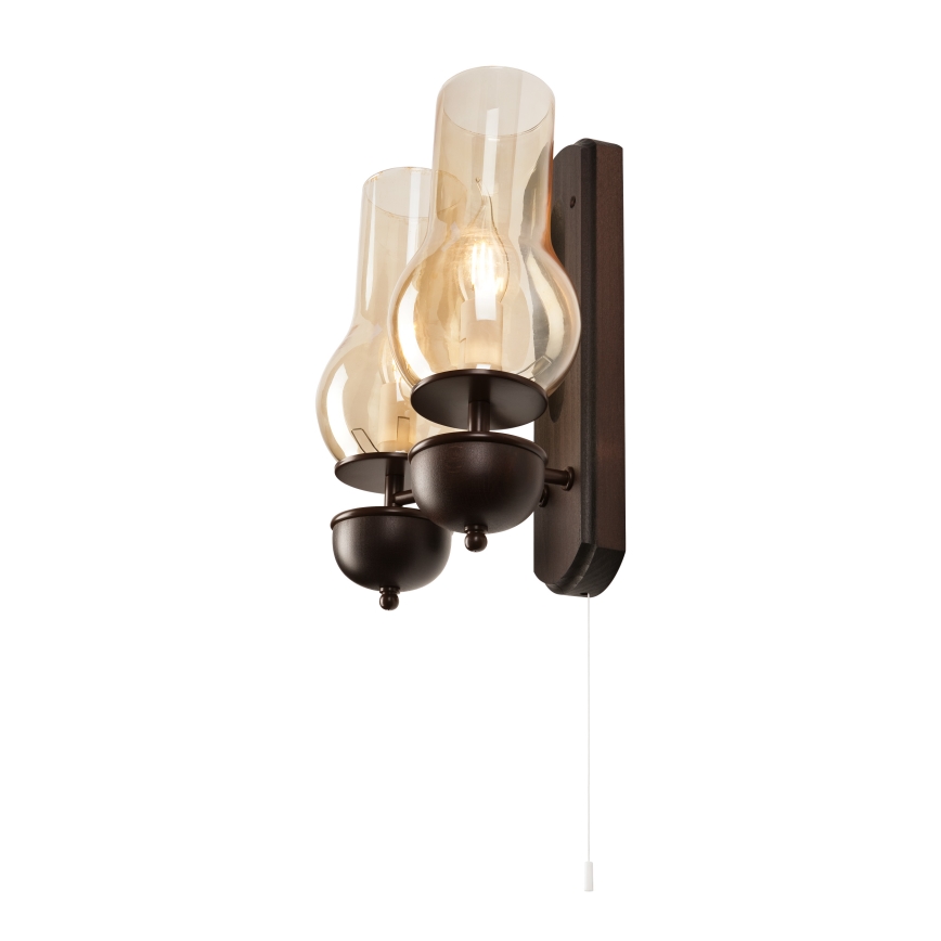 Brilagi - LED Wandleuchte COTTAGE 2xE14/40W/230V Buche/braun