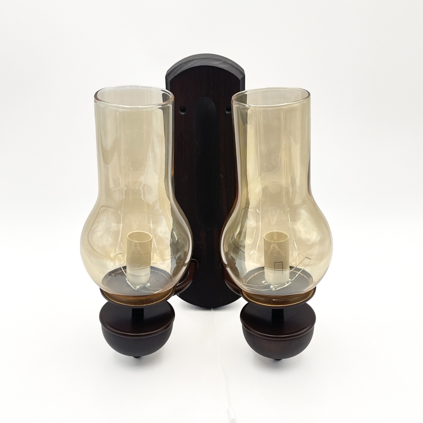 Brilagi - LED Wandleuchte COTTAGE 2xE14/40W/230V Buche/braun