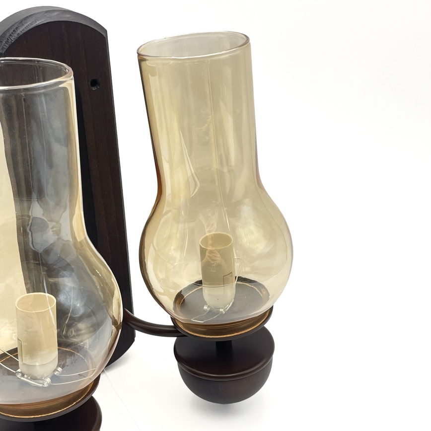 Brilagi - LED Wandleuchte COTTAGE 2xE14/40W/230V Buche/braun