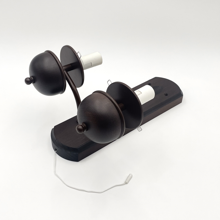 Brilagi - LED Wandleuchte COTTAGE 2xE14/40W/230V Buche/braun