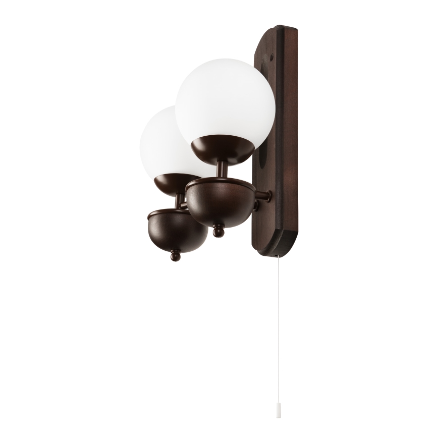 Brilagi - LED Wandleuchte COTTAGE 2xG9/40W/230V Buche/weiß