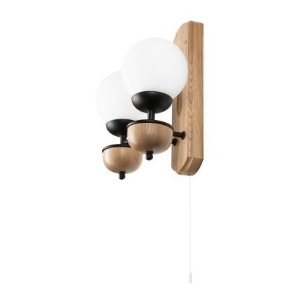 Brilagi - LED Wandleuchte COTTAGE 2xG9/40W/230V Eiche/weiß