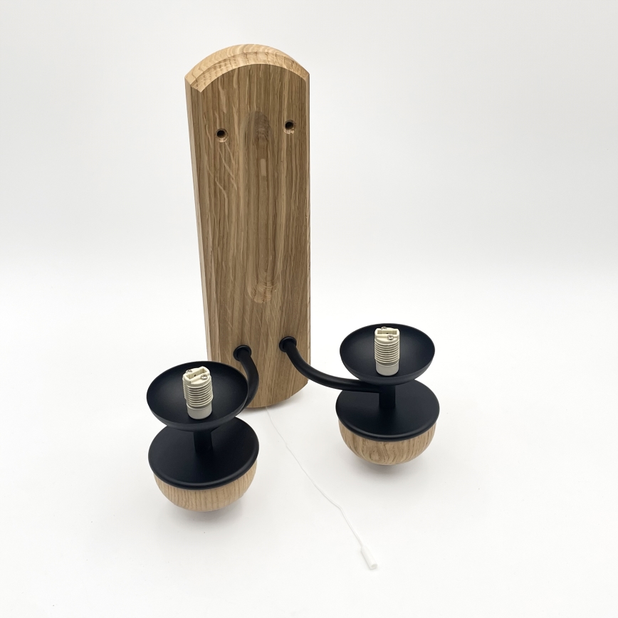 Brilagi - LED Wandleuchte COTTAGE 2xG9/40W/230V Eiche/weiß