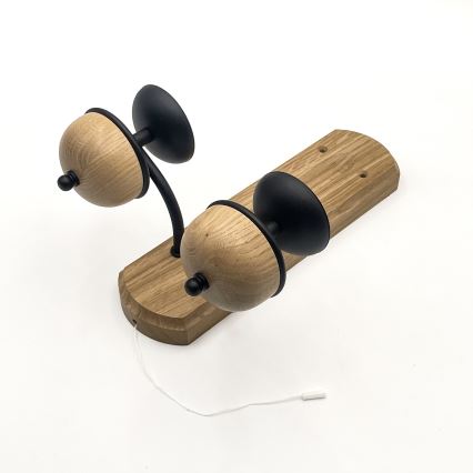 Brilagi - LED Wandleuchte COTTAGE 2xG9/40W/230V Eiche/weiß