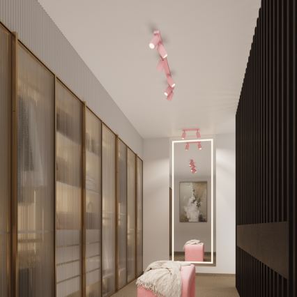 Brilagi - LED-Wandleuchte CRESTO 1xGU10/10W/230V 10 cm rosa