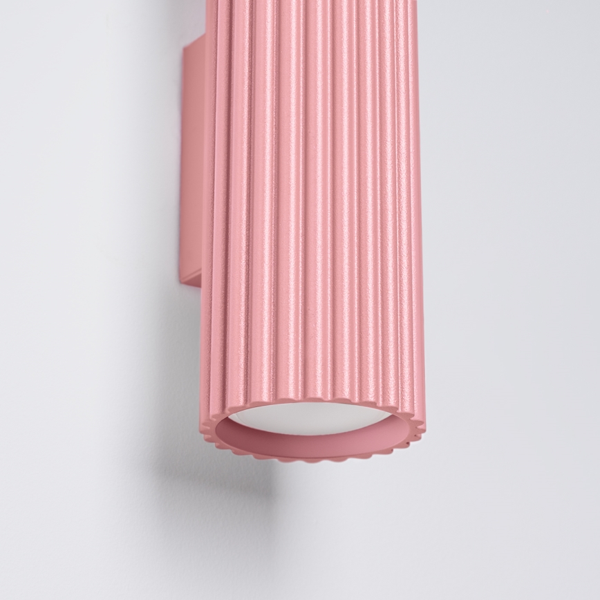 Brilagi - LED-Wandleuchte CRESTO 2xGU10/10W/230V 20 cm rosa