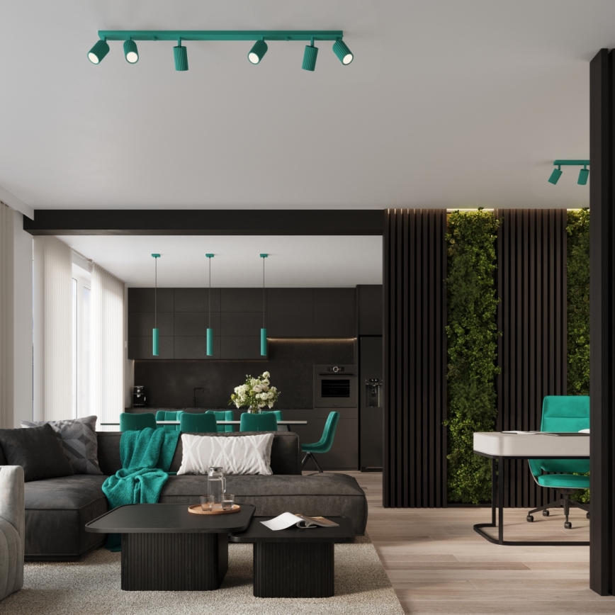 Brilagi - LED-Wandleuchte CRESTO 2xGU10/10W/230V 20 cm türkis