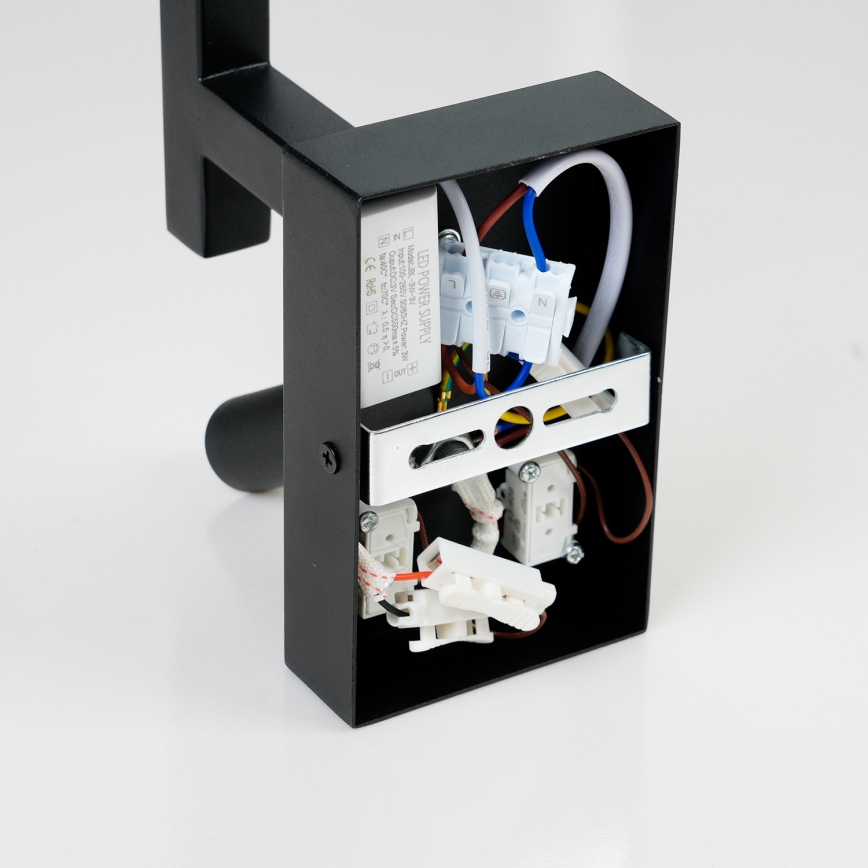 Brilagi - LED-Wandleuchte DEYA 1xE14/40W/230V + LED/3W schwarz