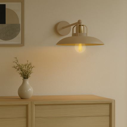 Brilagi - LED Wandleuchte FLAMENGO 1xE27/60W/230V beige