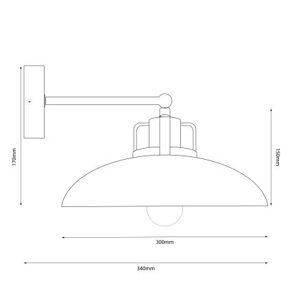 Brilagi - LED Wandleuchte FLAMENGO 1xE27/60W/230V beige