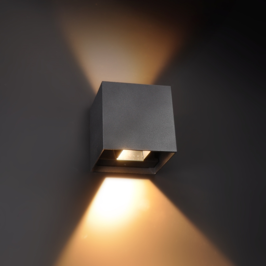 Brilagi - LED-Wandleuchte für Außenbereiche CUBE LED/6W/230V IP54