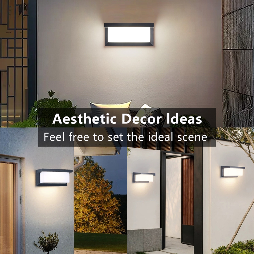 Brilagi - LED-Wandleuchte für den Außenbereich BRICKY LED/12W/230V anthrazit IP54