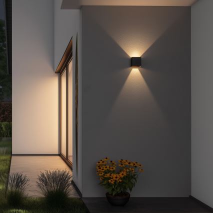 Brilagi - LED-Wandleuchte für den Außenbereich CUBE LED/6W/230V anthrazit IP54