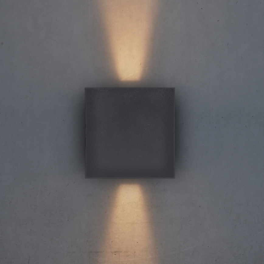 Brilagi - LED-Wandleuchte für den Außenbereich CUBE LED/6W/230V anthrazit IP54