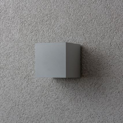 Brilagi - LED-Wandleuchte für den Außenbereich CUBE LED/6W/230V grau IP54