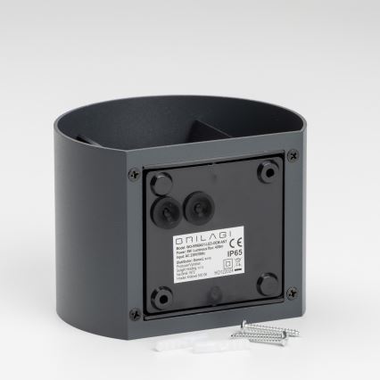 Brilagi - LED-Wandleuchte für den Außenbereich RONDO LED/6W/230V anthrazit IP54