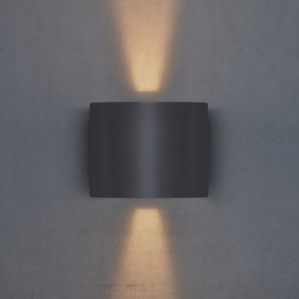 Brilagi - LED-Wandleuchte für den Außenbereich RONDO LED/6W/230V anthrazit IP54