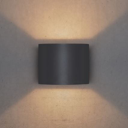 Brilagi - LED-Wandleuchte für den Außenbereich RONDO LED/6W/230V anthrazit IP54