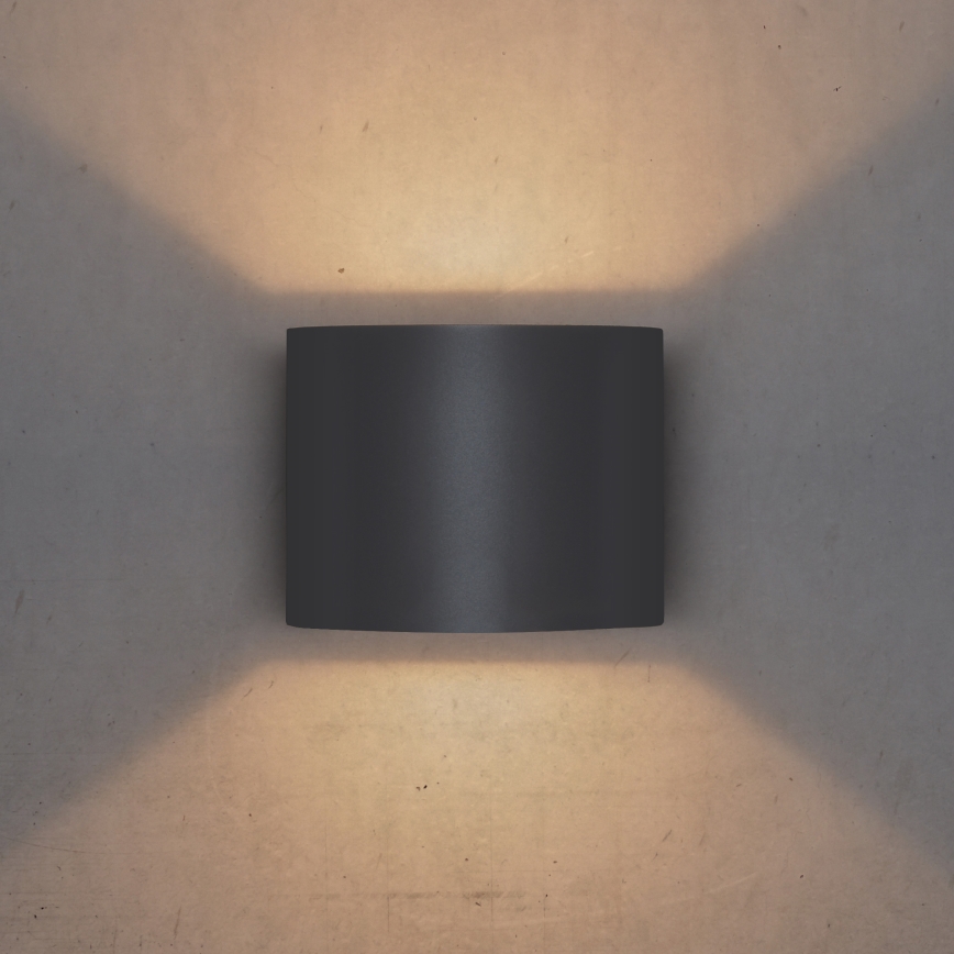 Brilagi - LED-Wandleuchte für den Außenbereich RONDO LED/6W/230V anthrazit IP54