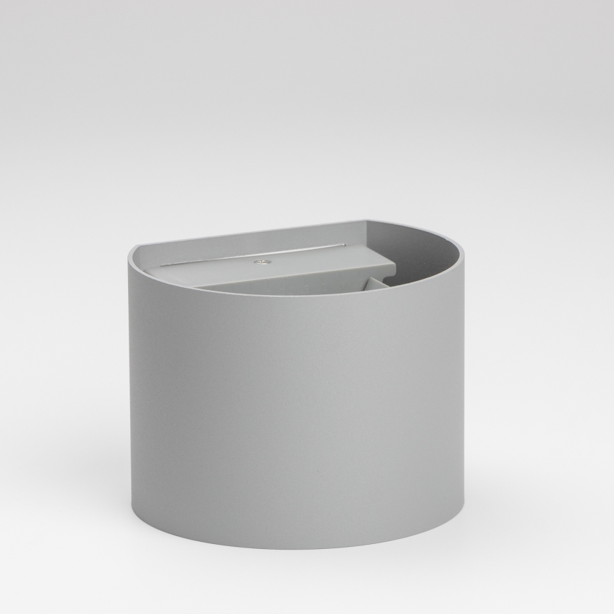 Brilagi - LED-Wandleuchte für den Außenbereich RONDO LED/6W/230V grau IP54