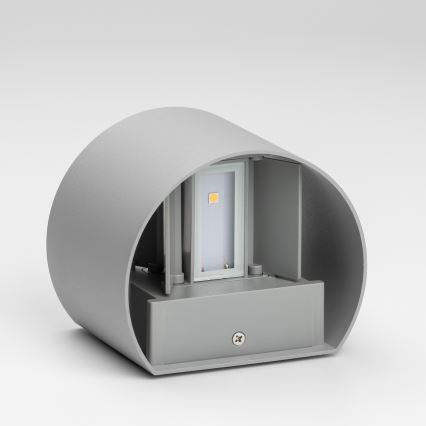 Brilagi - LED-Wandleuchte für den Außenbereich RONDO LED/6W/230V grau IP54